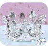 Vương miện tròn nhỡ bạc nhựa (5.4 x 3.8cm) - Cái