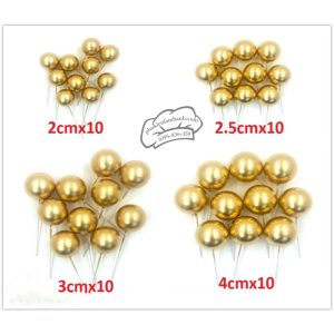 Set bi xốp vàng đồng 40 quả/gói (10quả x 4 size) - Set