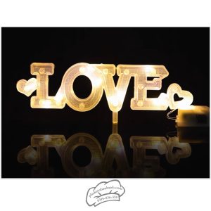 Đèn led LOVE (chữ in hoa) 1 màu (20c/bịch) - Cái