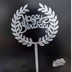 Thẻ cắm mica 10 cái Nguyệt quế bạc - Gói