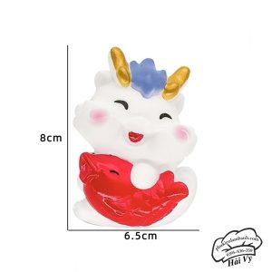 Rồng trắng ôm cá - Con