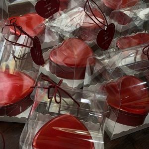 Alternative view of Hộp thiếc Tim đỏ 12.5x11.5x4.5cm - Cái