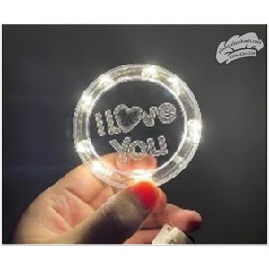 Đèn led I love U - Cái