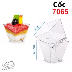Cốc hình thang 7065 không nắp - 10 Cái