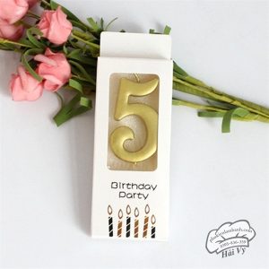 Nến số 5 Cao cấp (1 số/vỉ) - Vỉ