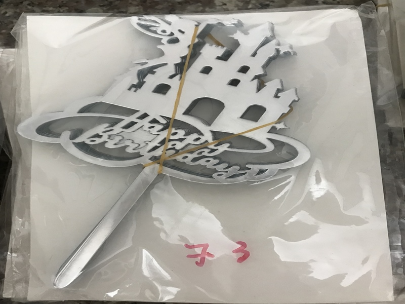 Thẻ cắm mica 10 cái HPBD lâu đài Bạc - Gói