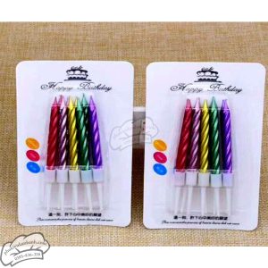 Nến xoắn NHŨ nhiều màu - Vỉ