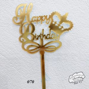 Thẻ cắm mica 10 cái HPBD vua Vàng - Gói