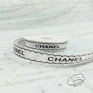 Ruy băng CHANEL 2.5cm x 43m Trắng - Cuộn