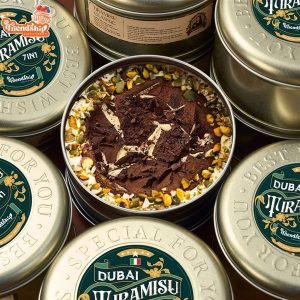 Hộp thiếc Tròn 13.5x7cm Màu Vàng Chữ - Cái