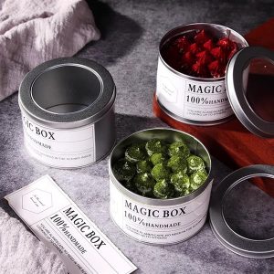 Alternative view of Hộp thiếc Tròn 9x5.5cm nắp trong - Cái