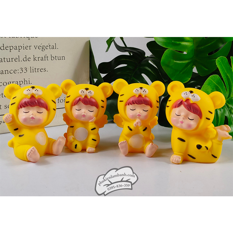 Bộ 4 em bé hổ vàng - Bộ