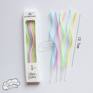 Nến sóng dài KO nhũ nhiều màu - Vỉ