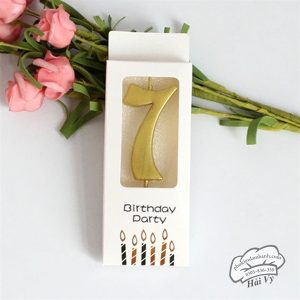 Nến số 7 Cao cấp (1 số/vỉ) - Vỉ