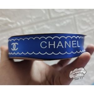 Ruy băng CHANEL 2.5cm x 43m Xanh dương - Cuộn