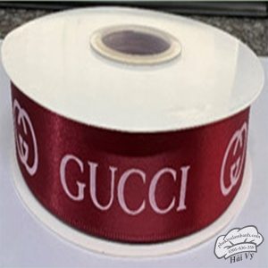 Ruy băng GUCCI 2.5cm x 43m Đỏ đô - Cuộn