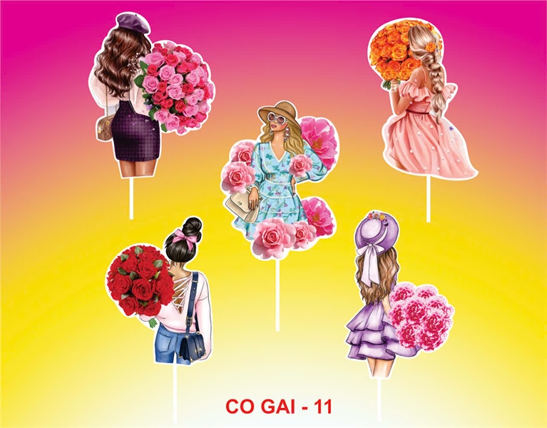Thẻ cô gái 11 - Set