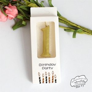 Nến số 1 Cao cấp (1 số/vỉ) - Vỉ