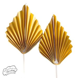 Quạt hình lá màu vàng 2c/gói - Gói