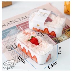 Hộp chữ nhật nhựa cứng PS 1270 (120*63*70mm) - 10 Cái