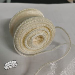 Ruy băng voan 4cm x 9m Kem - Cuộn