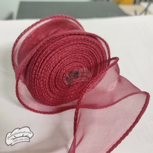 Ruy băng voan 4cm x 9m Đỏ đô - Cuộn