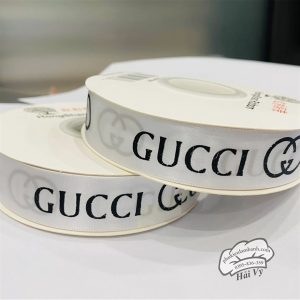 Ruy băng GUCCI 2.5cm x 43m Trắng - Cuộn