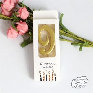 Nến số 9 Cao cấp (1 số/vỉ) - Vỉ