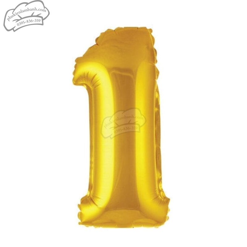 Bóng số vàng số 1 (80cm) - 5 Cái