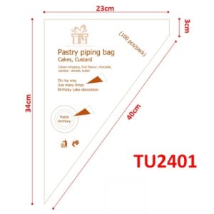 Túi tam giác in chữ đỏ size to 100 cái - Bịch