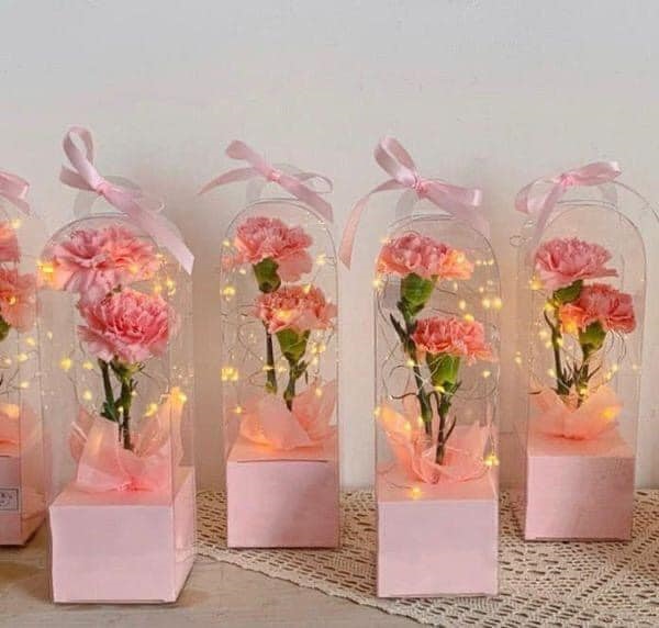 Hộp Mica 1 hoa màu ngẫu nhiên - 5 Cái - Ảnh 3