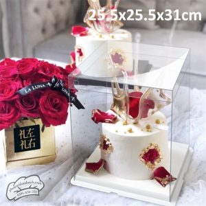 25.5x25.5x31cm Hộp mica 3CT 3 tầng - 383 - 5 Cái