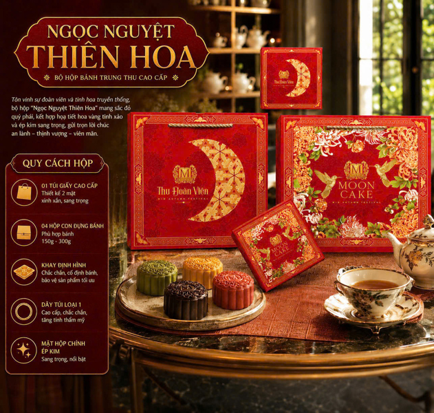 Trung thu Thiên Hoa - 4b Đỏ - 10 Cái