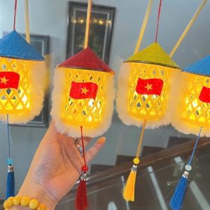 Alternative view of Đèn lồng nón lá sao vàng - Cái