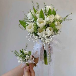 3.5cm x 45M Ruy băng ren Trắng - Cuộn