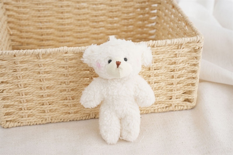 Vlt - gấu bông trang trí 10CM - có nơ - Cái - Ảnh 3