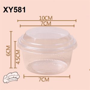 Hộp tròn nhựa PET XY581 240ml - 100 Cái