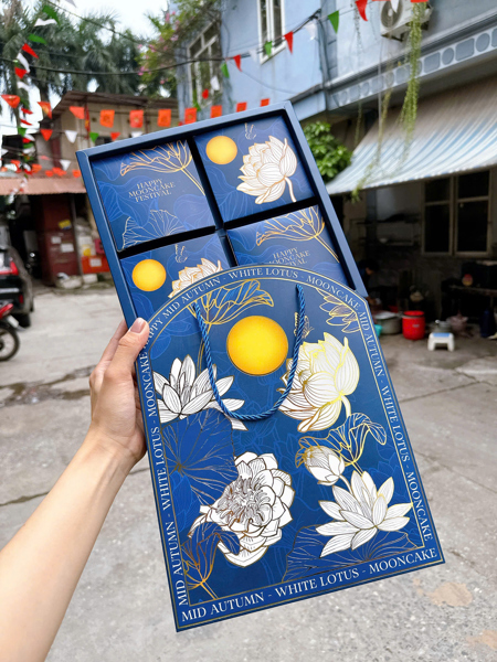 Trung thu Bạch Liên Minh Nguyệt - 4b Xanh - 10 Cái