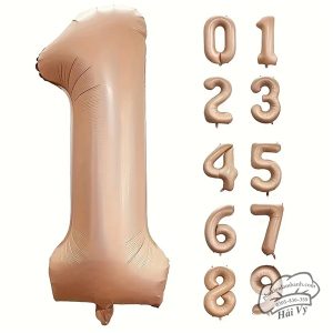 Bóng số nâu số 1 (32 inch-70cm ) - 5 Cái