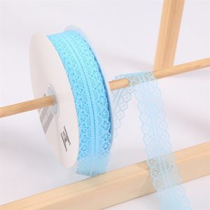 3.5cm x 45M Ruy băng ren Xanh Dương - Cuộn