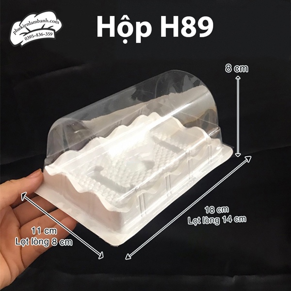 Hộp H89 hộp vòm nhí đế trắng - 100 Cái