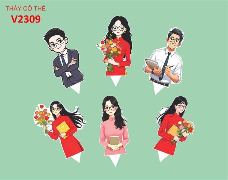 Set cắm thầy cô - Set