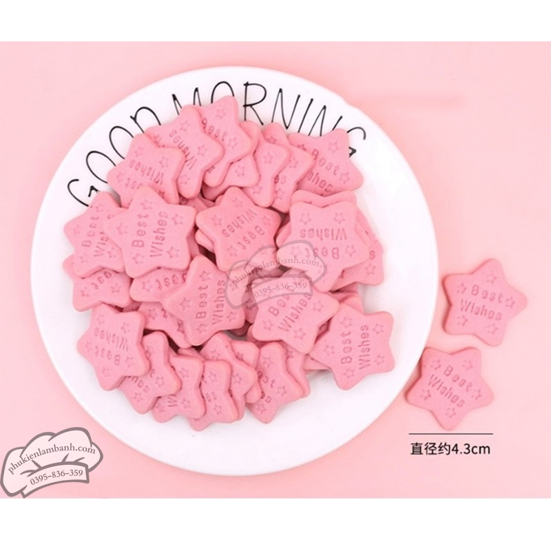 Bánh quy hình ngôi sao Best Whises hồng 180gr/gói - Gói