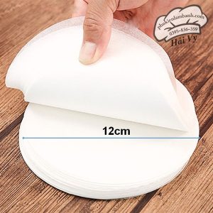 Giấy nến Tròn 12cm giấy lót 500 cái - Bịch