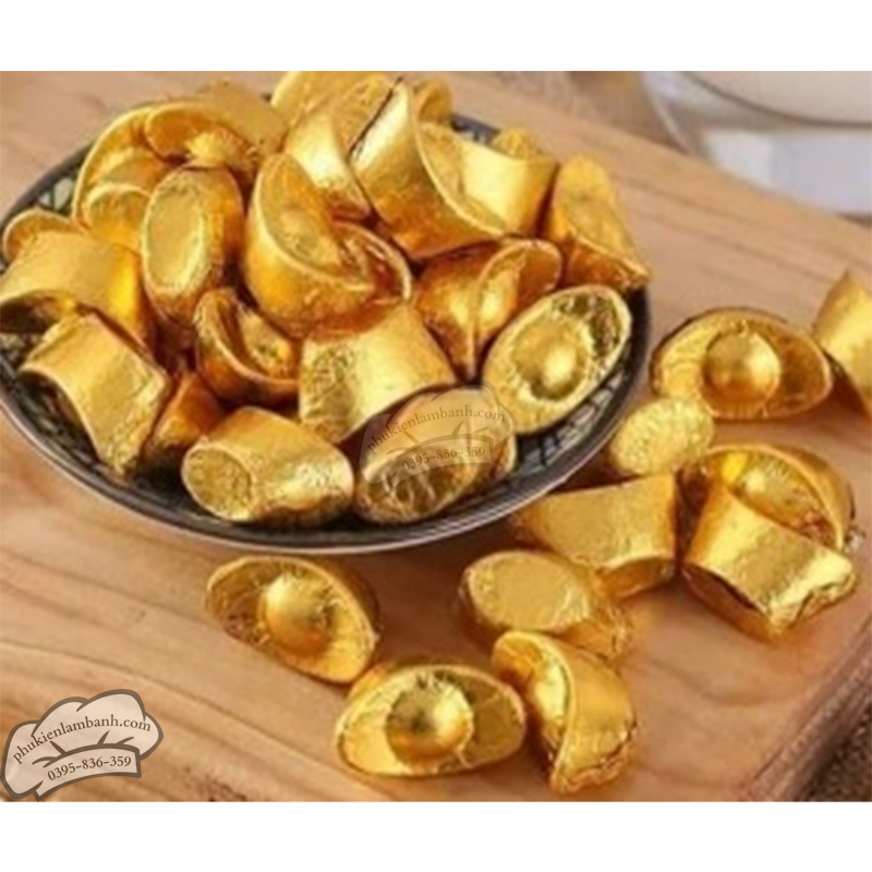 Kẹo socola hình Thỏi vàng - Kg