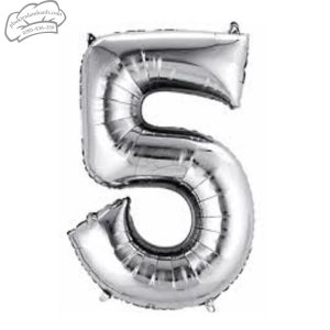 Bóng số bạc số 5 (80cm) - 5 Cái