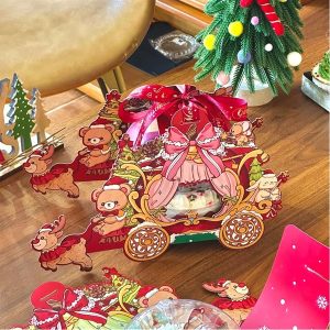 Túi giấy hình Xe Noel kèm hộp - Cái