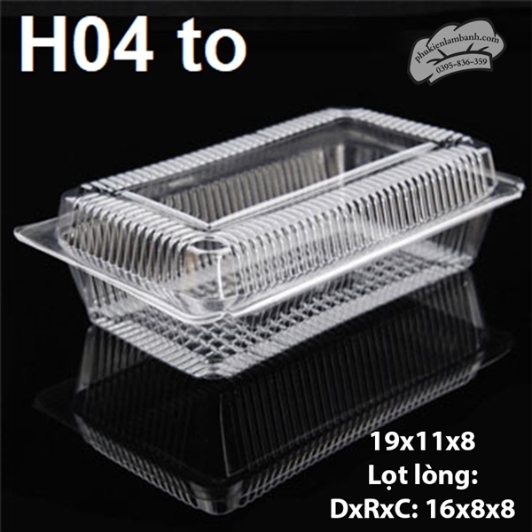 Hộp H04 to PET - 50 Cái