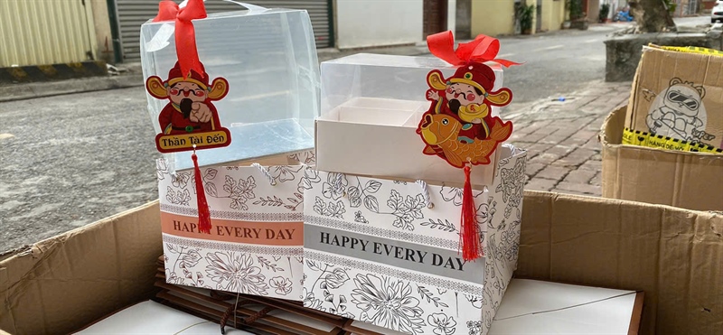 Túi 4 ngăn sweet 18.5x18.5x15cm - Cái - Ảnh 3