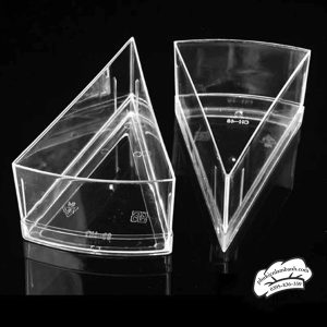 Alternative view of Cốc LC48 tam giác nhựa cứng không nắp đế Trắng - 10 Cái